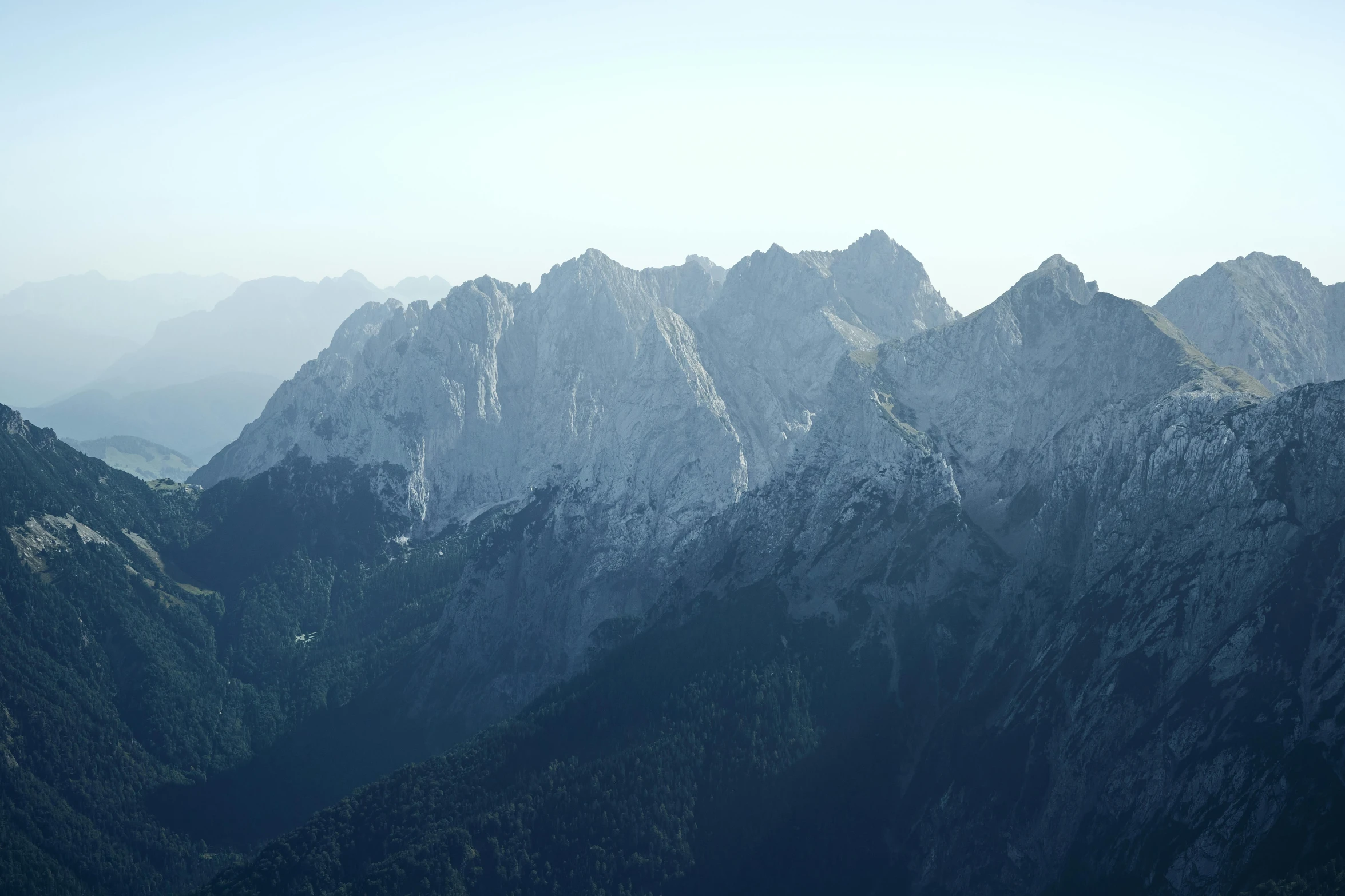 mountains can be seen on this sunny day