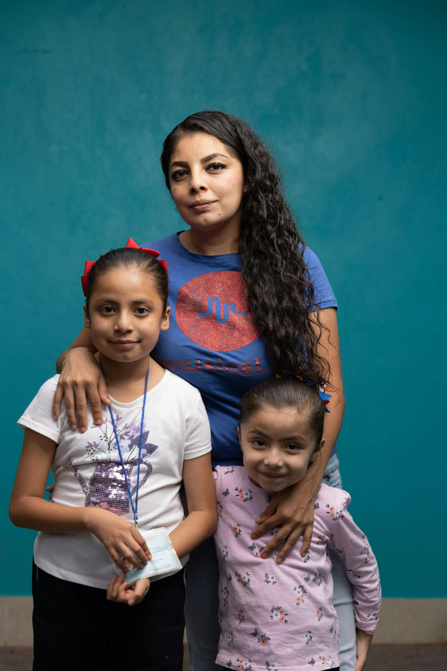 two women and two girls posing for a picture