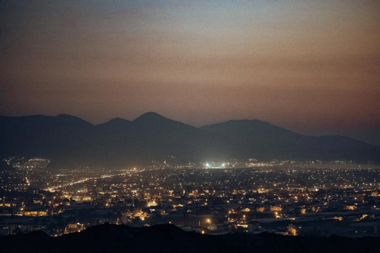 view of the city from above