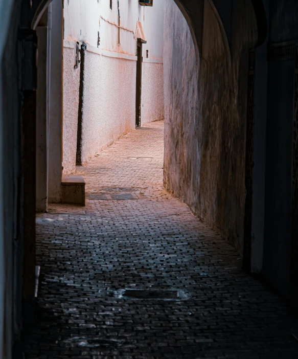 the light at the end of the tunnel gives a narrow street some more room than it appears