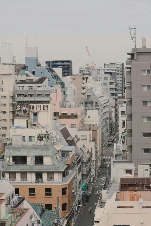 an upward view of a large city with lots of buildings