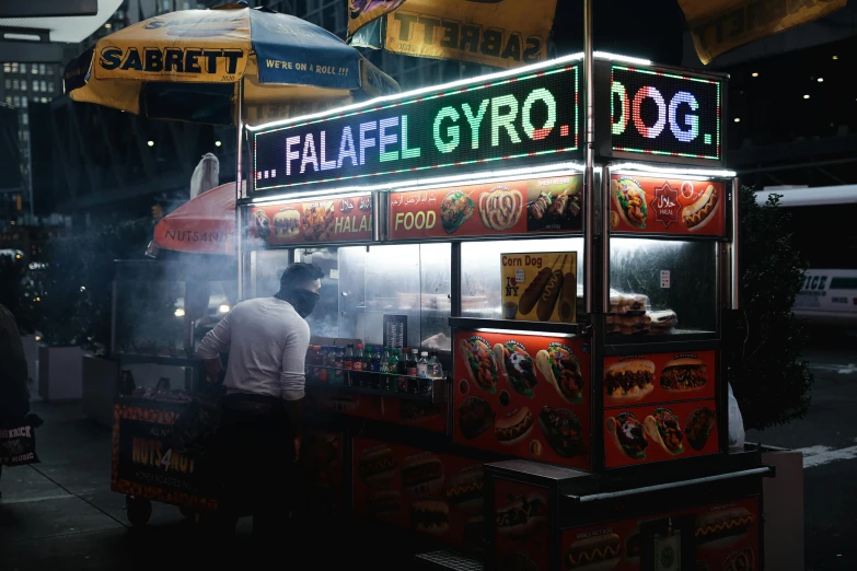 an image of the famous food stand in the city