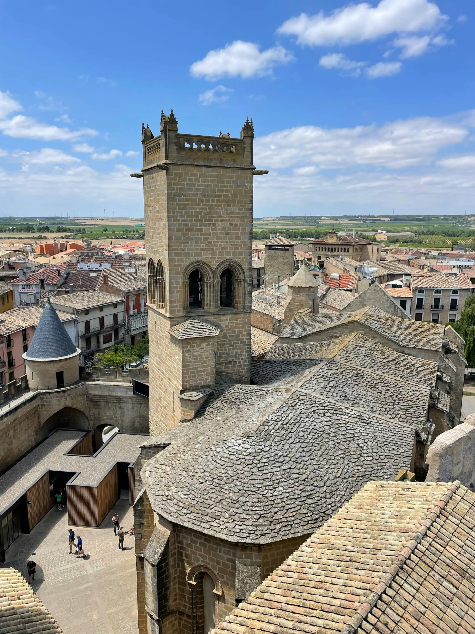 the old stone and tile architecture is very unique