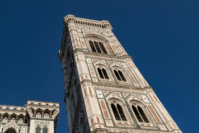 a tall tower with ornate details and clock faces