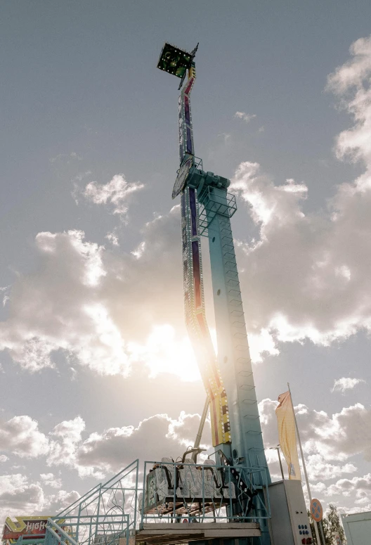 a crane lifting equipment into the air