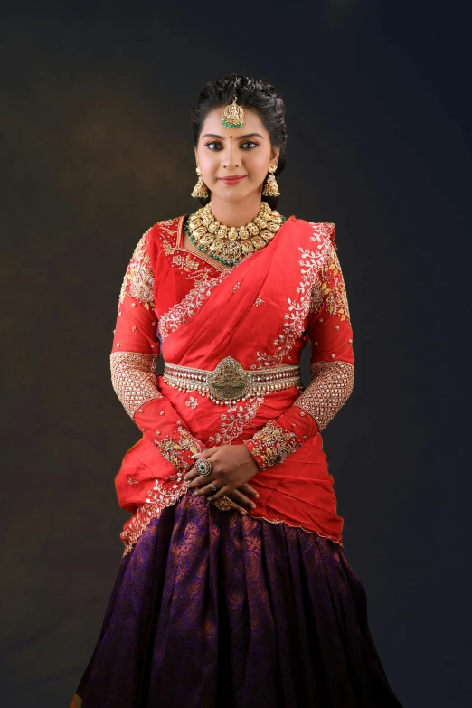 a young indian woman in traditional dress