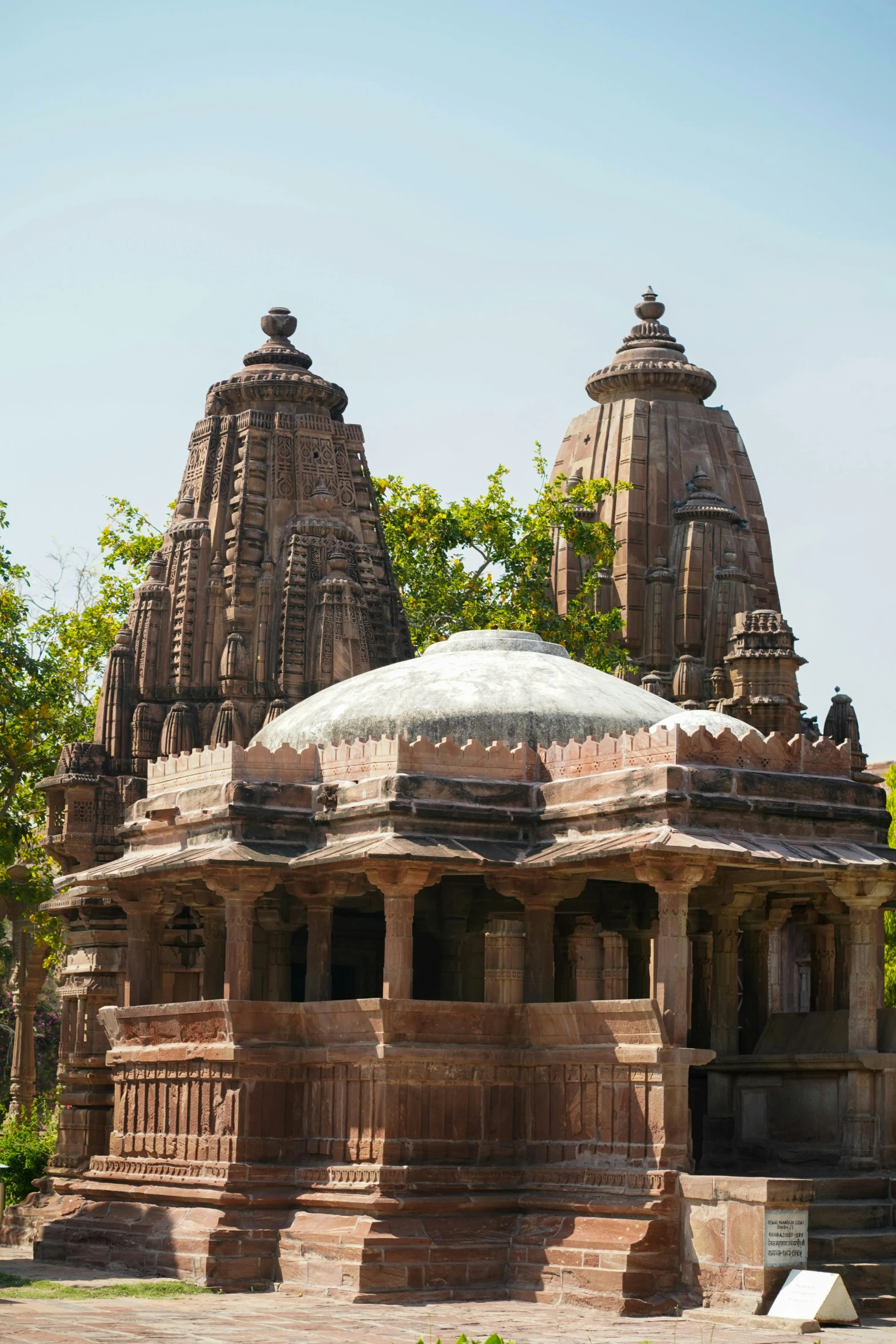 a po of an indian temple with carved architectural