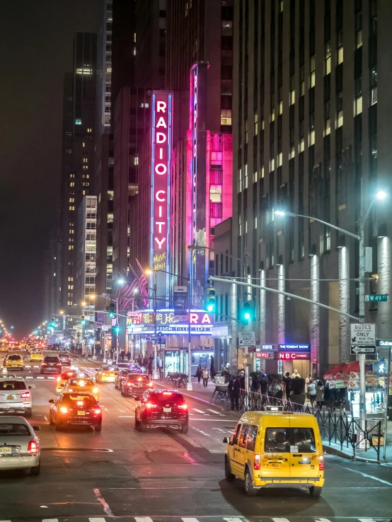 the city's traffic moves along an elevated street in a city