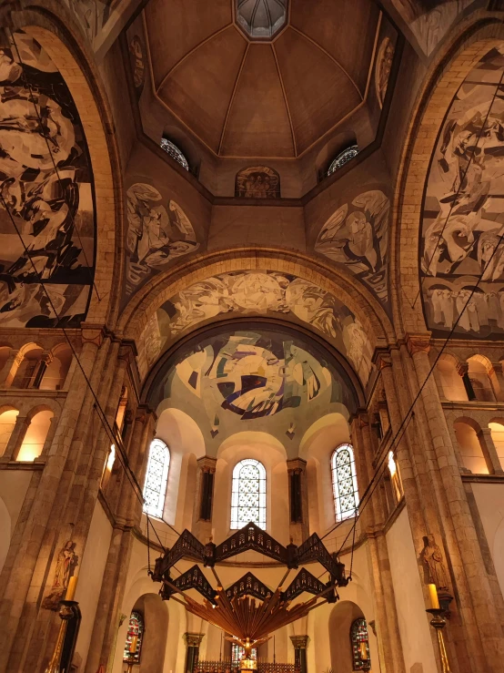 an interior view of the inside of a cathedral