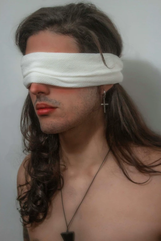 an image of a person with blind