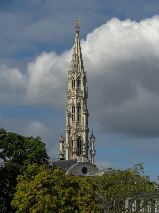 a large tall tower on top of a building