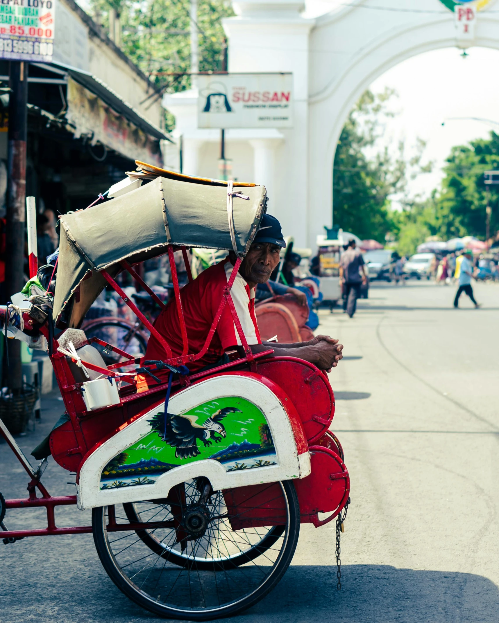 a person is sitting on a motorized bike