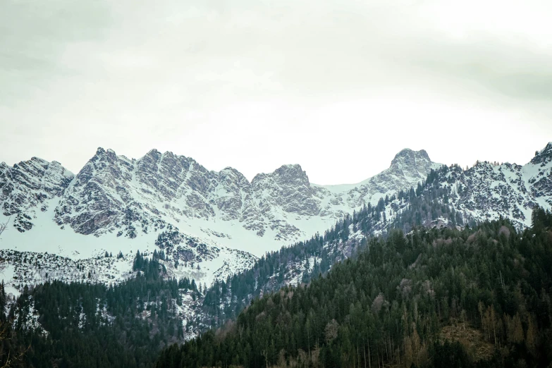 there is snow on the top of mountains