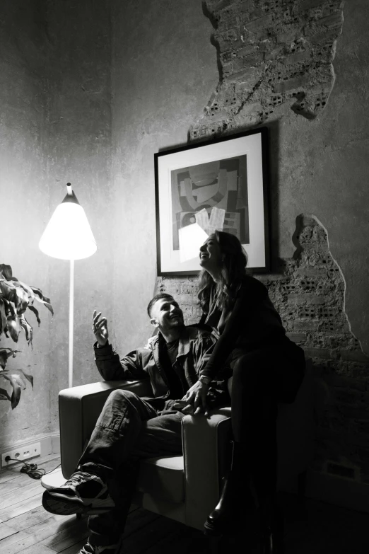 an older woman and younger woman on a couch in a living room