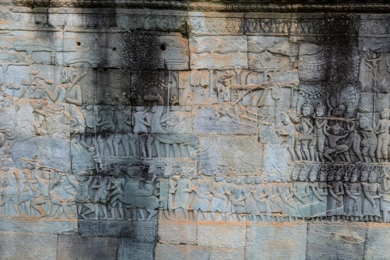 this is an image of a carvings on a wall