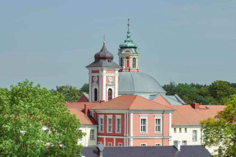 a view of a building with a clock tower