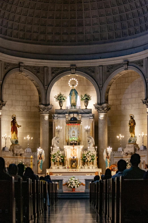 inside view of the st paul's greek church in vancouver, canada