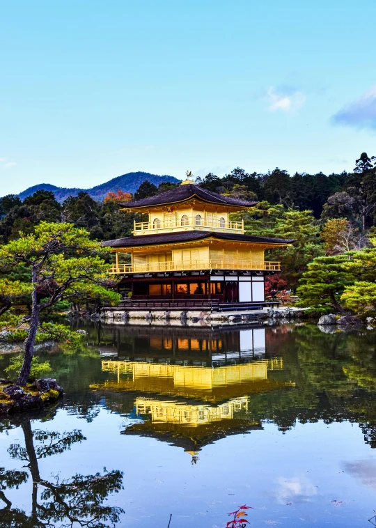 a building sitting on top of a lake