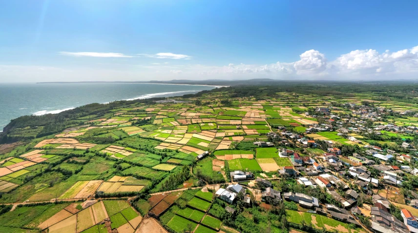 a scenic po taken from the air of some town