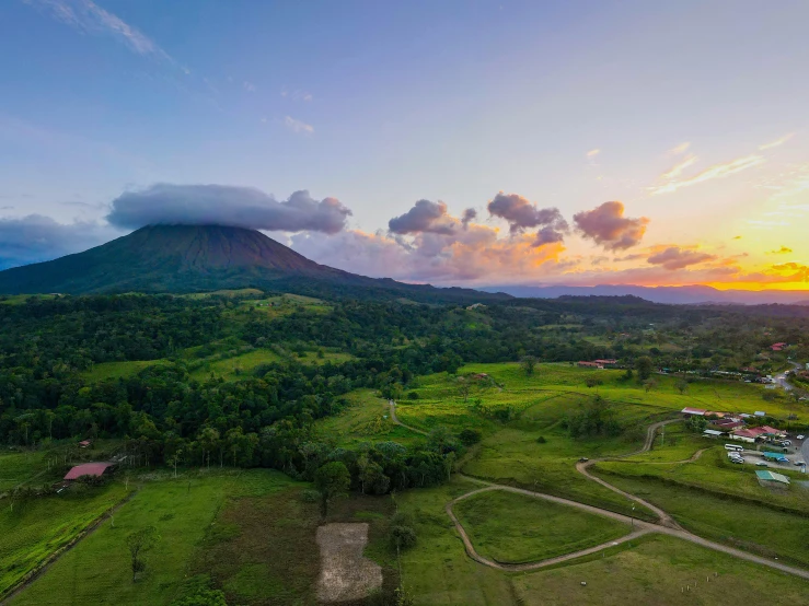 this aerial view shows the top of a volcano