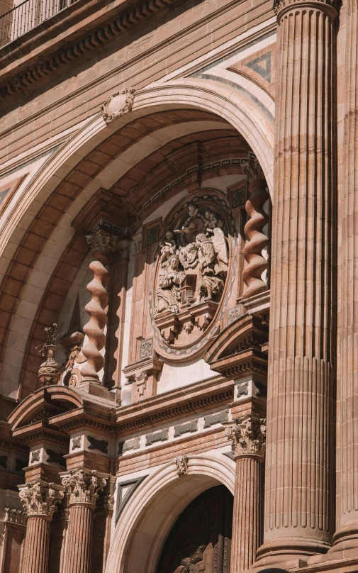 ornate architecture on the facade of a historic building