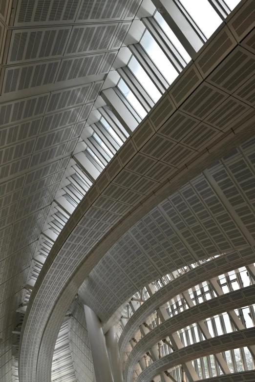 a large, intricately designed ceiling in a building