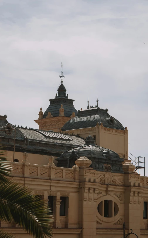 a very tall building with a clock tower on top