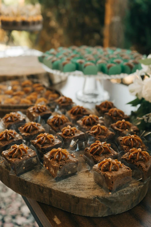 chocolates, pretzels, and cookies are served on serving trays