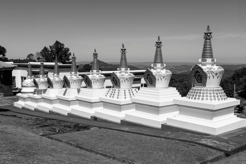 black and white image of an intricate structure