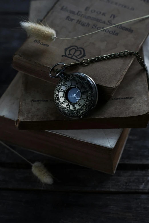 an open book, necklace and a feather on it