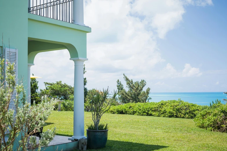 an image of a lawn with a view