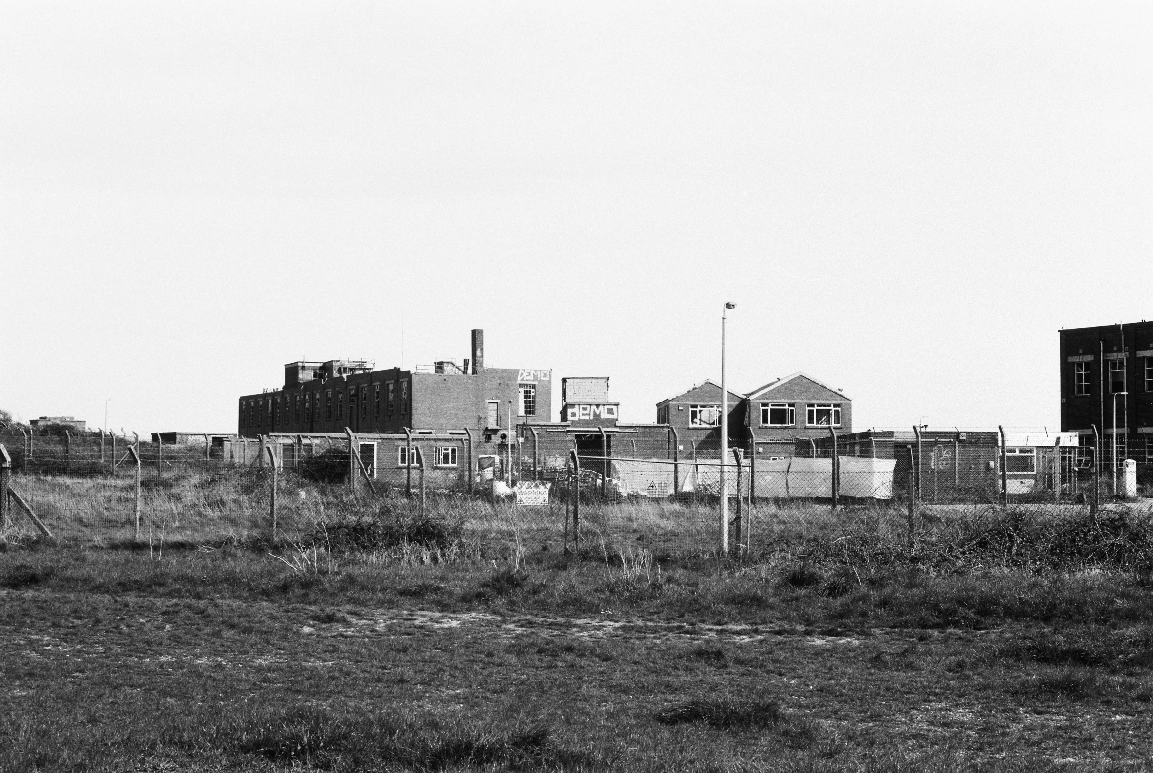 a black and white po of old buildings