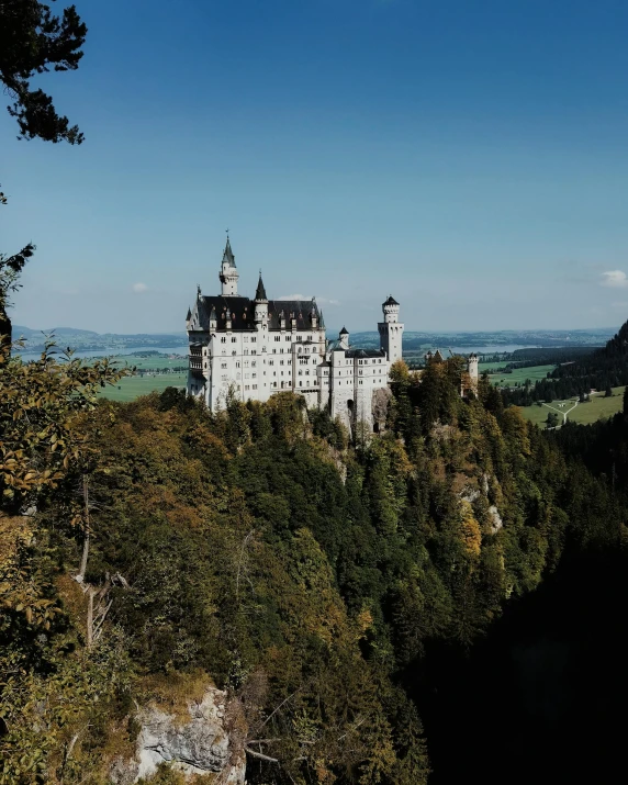 there is a castle on top of the hill