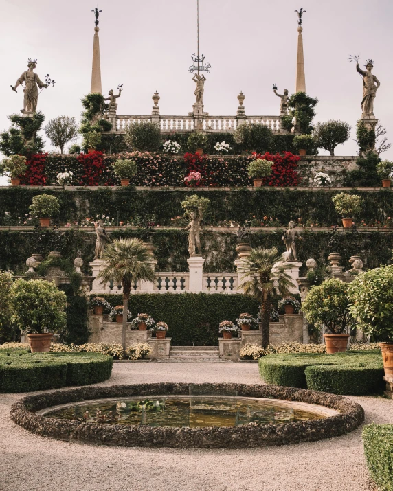 an outdoor garden area in a building