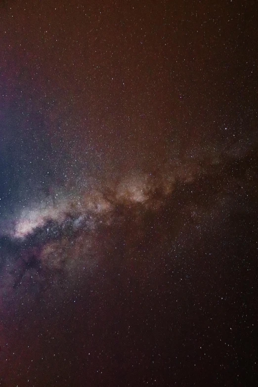 the night sky with stars and milky visible