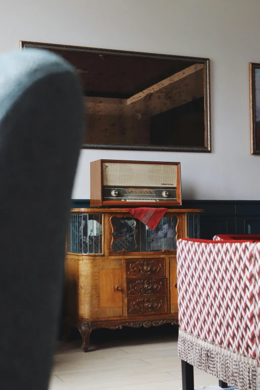 a view into the living room from across the room