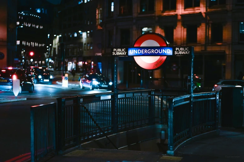 a street sign near a city bus stop