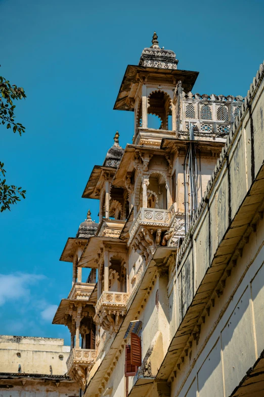 this building is constructed out of a series of architectural columns