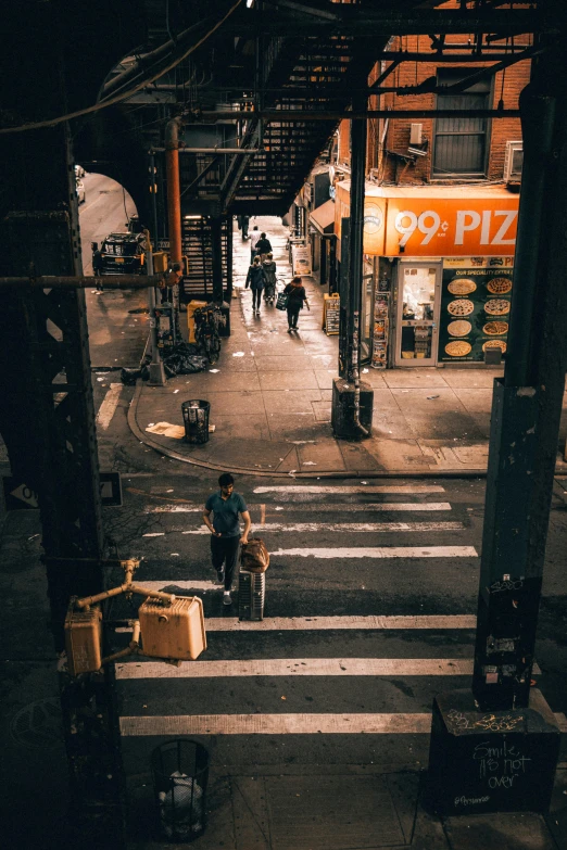 an image of people in the middle of the street