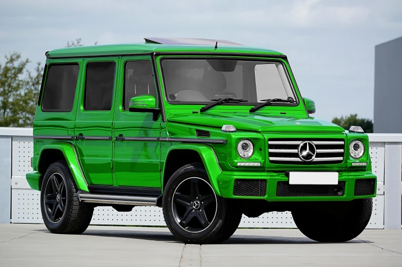 the bright green mercedes benz benz benz benz