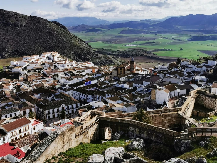 the town of cuenaval, mexico, sits at the edge of a valley