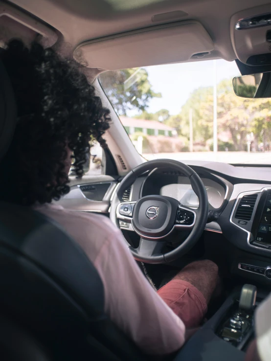 a driver's view of the dashboard and instrument in a vehicle