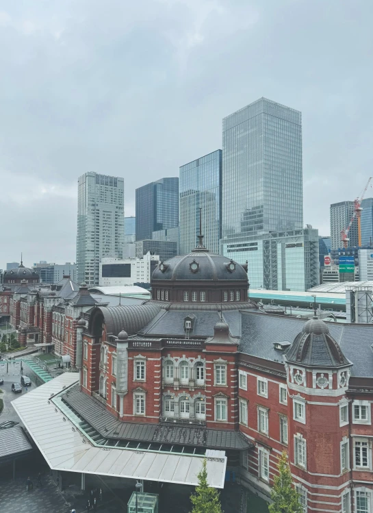 a picture of an outdoor plaza near buildings