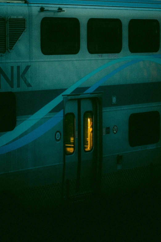 a train car parked in a train station