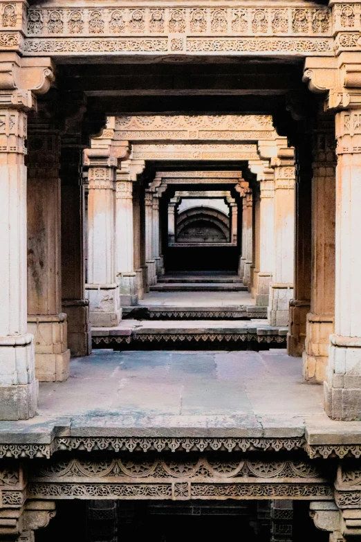 a group of sculptures in the middle of a courtyard