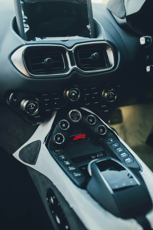 a vehicle with its dashboard and dash lights visible