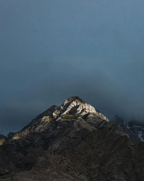 the snow covered mountains in the background are shown