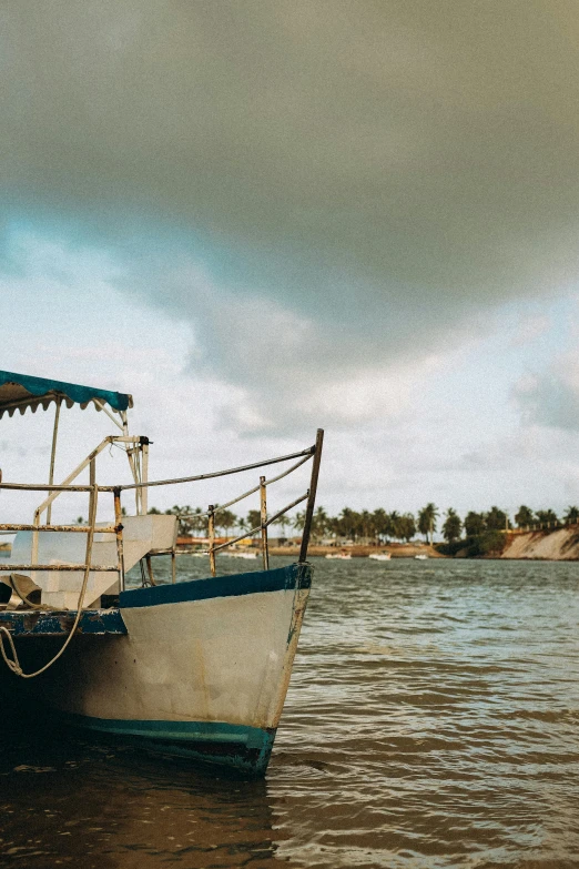 a boat that is sitting in the water