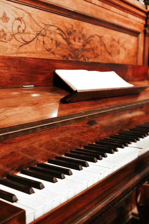 an old piano with the sound board missing