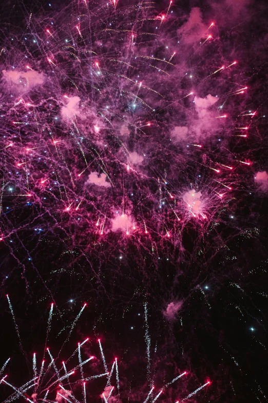 a sky filled with lots of colorful fireworks